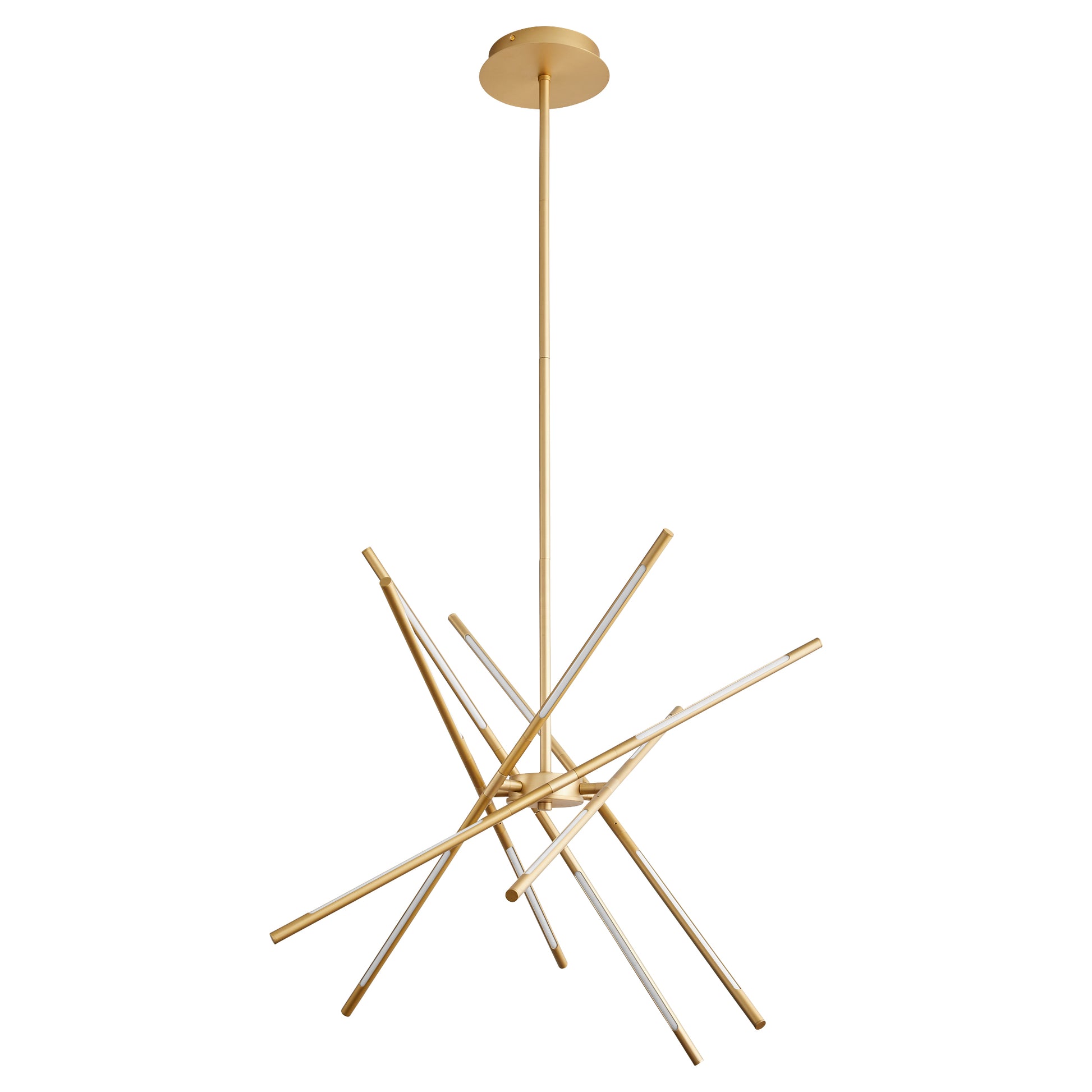 Oxygen Lighting Palillos Pendant in Aged Brass 3-803-40