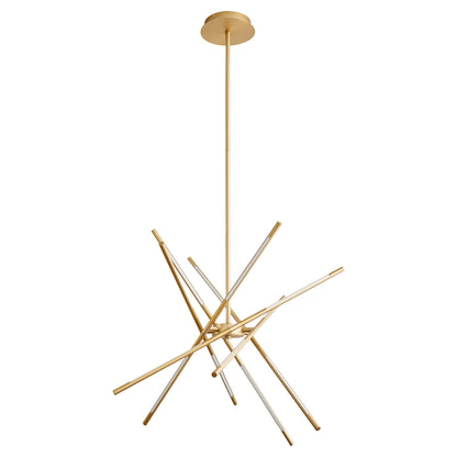 Oxygen Lighting Palillos Pendant in Aged Brass 3-803-40