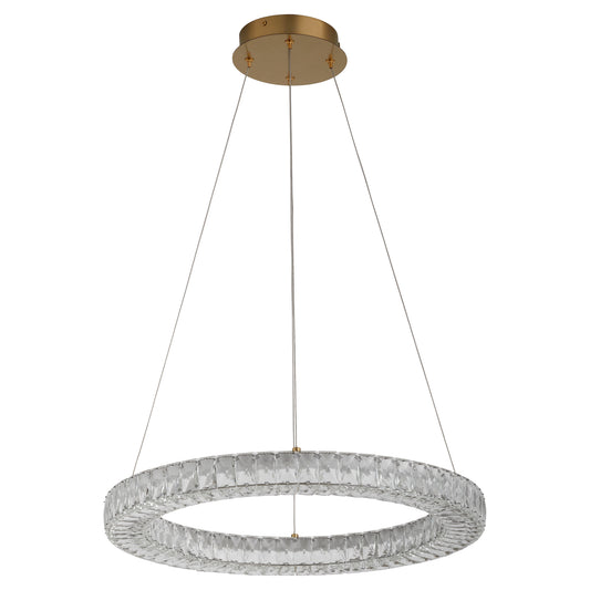 Oxygen Lighting Elan Pendant in Aged Brass 3-874-40