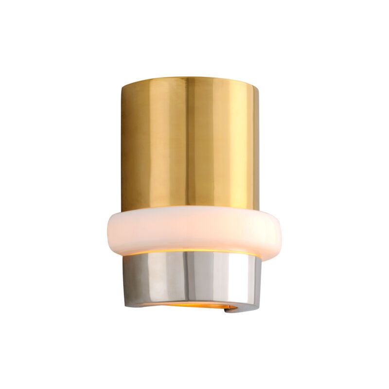 Corbett Lighting Beckenham Wall Sconce in Vintage Polished Brass And Nickel 300-11