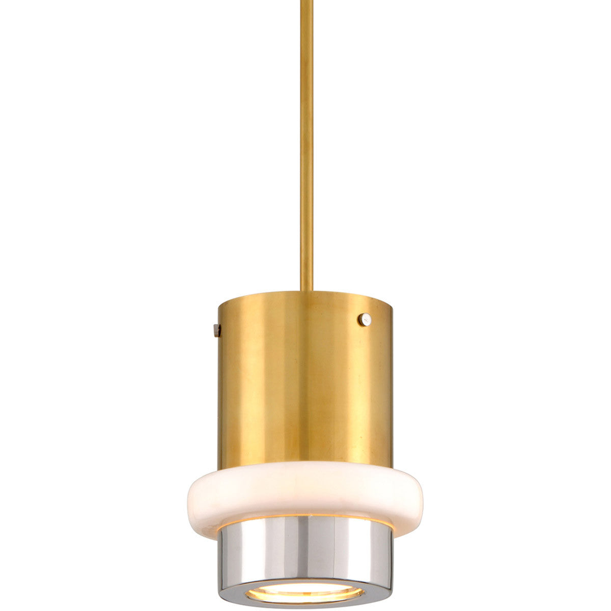 Corbett Lighting Beckenham Pendant in Vintage Polished Brass And Nickel 300-41