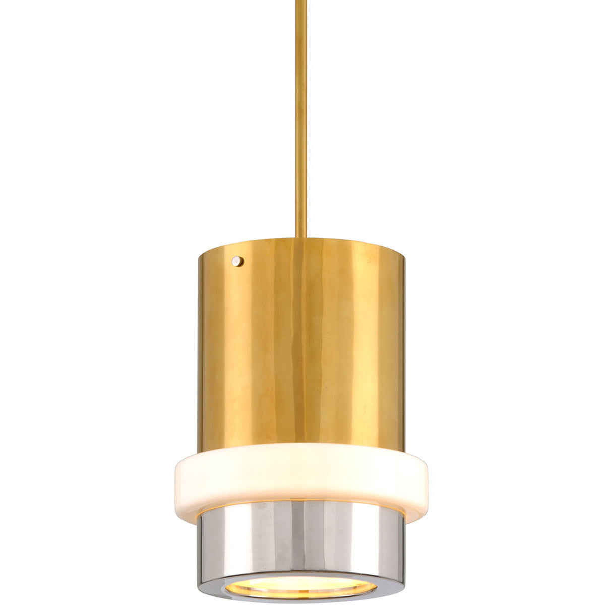 Corbett Lighting Beckenham Pendant in Vintage Polished Brass And Nickel 300-42