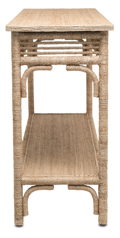 Currey & Co. Olisa Rope Console Table 3000-0012