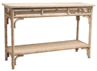 Currey & Co. Olisa Rope Console Table 3000-0012