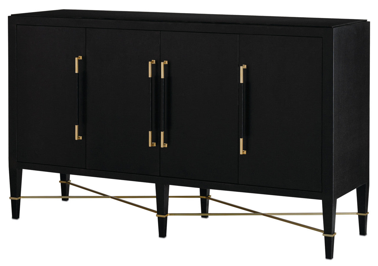 Currey & Co. Verona Black Sideboard 3000-0037