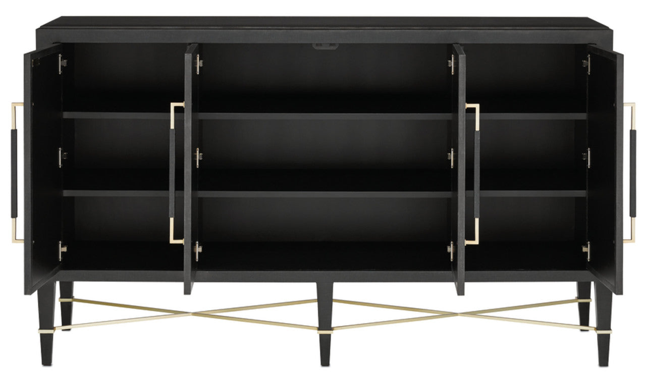 Currey & Co. Verona Black Sideboard 3000-0037