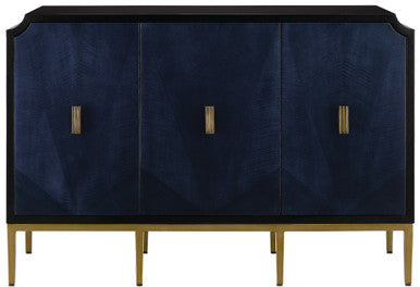 Currey & Co. Kallista Blue Cabinet 3000-0082