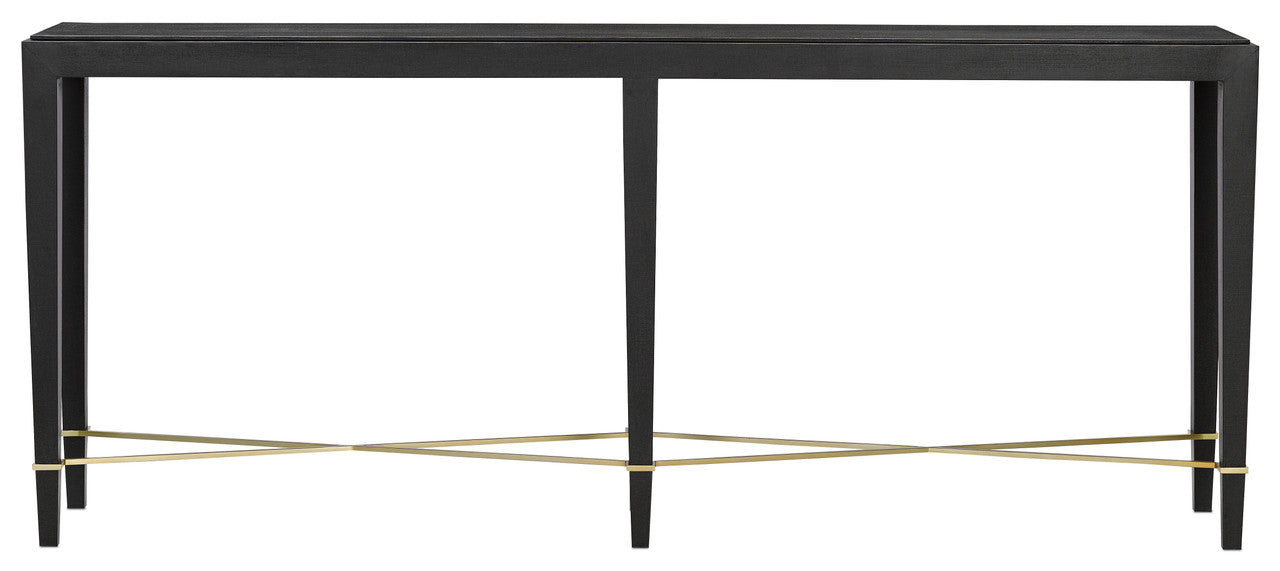 Currey & Co. Verona Black Console Table 3000-0097