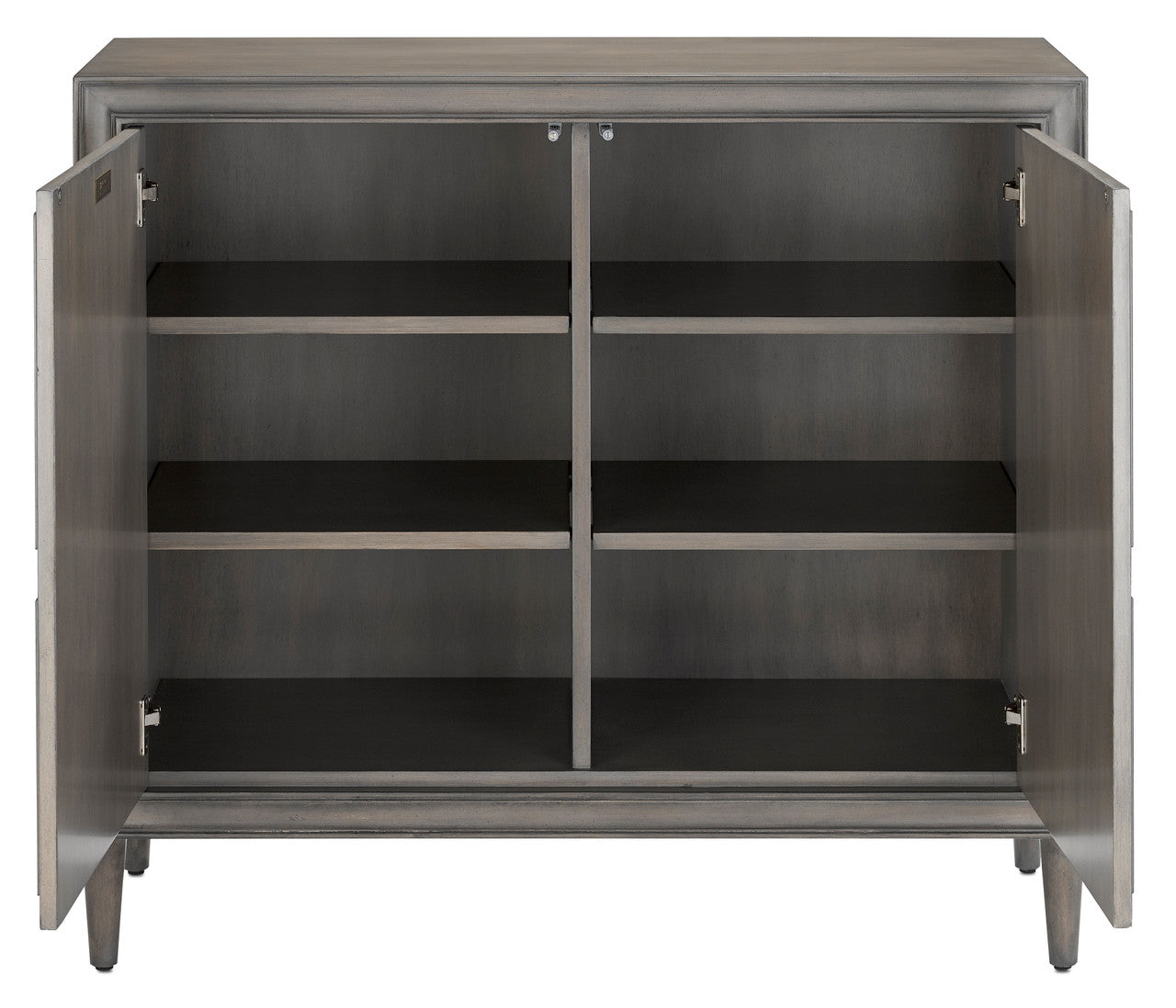 Currey & Co. Counterpoint Gray Cabinet 3000-0134