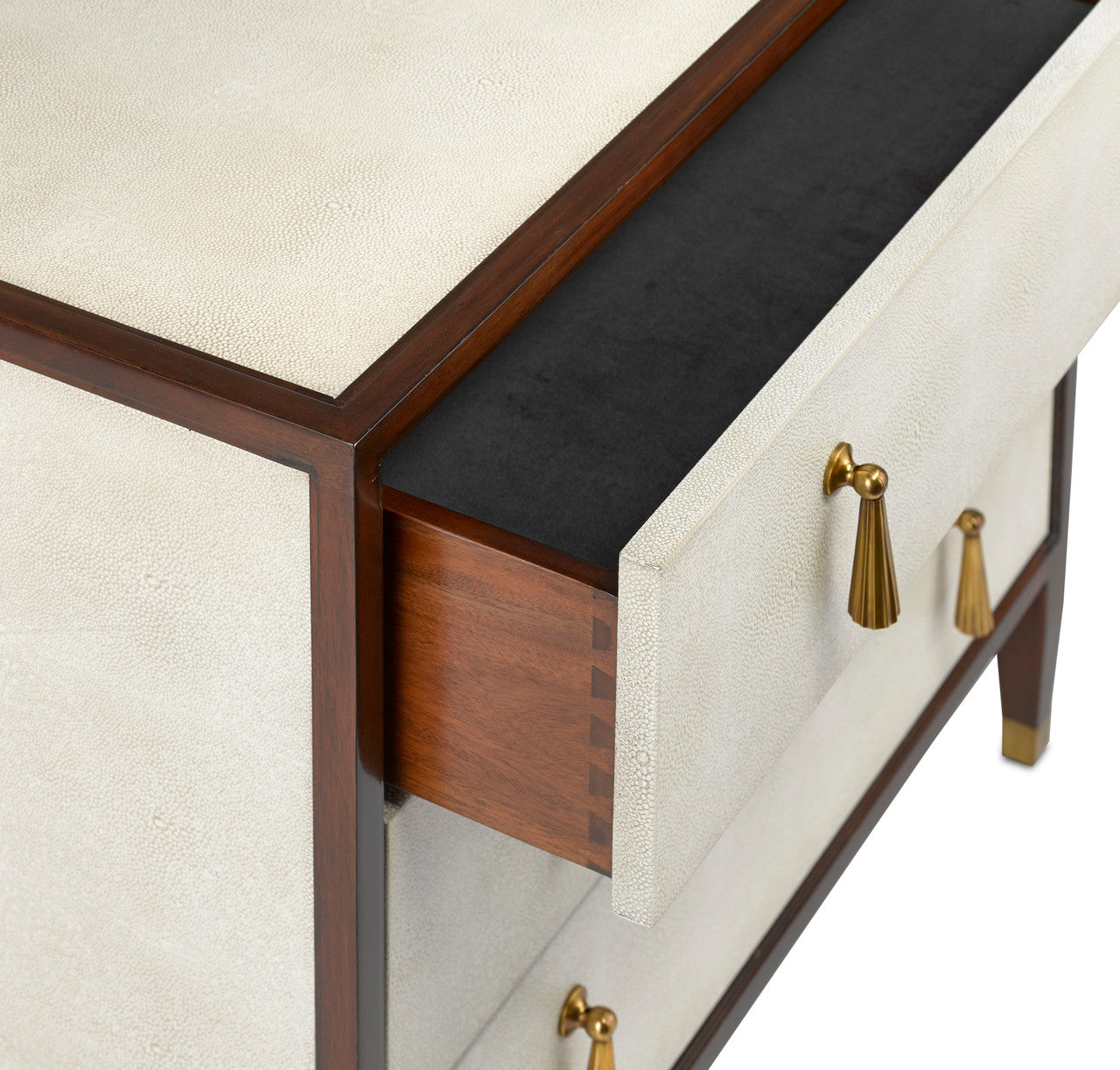 Currey & Co. Evie Shagreen Chest 3000-0141