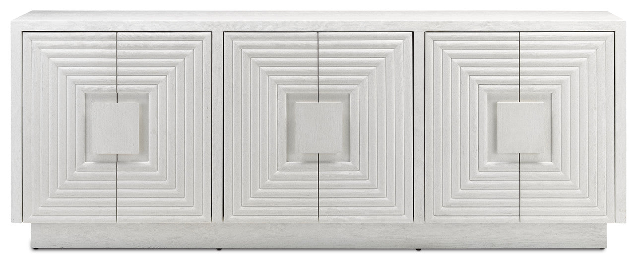 Currey & Co. Morombe White Credenza 3000-0152