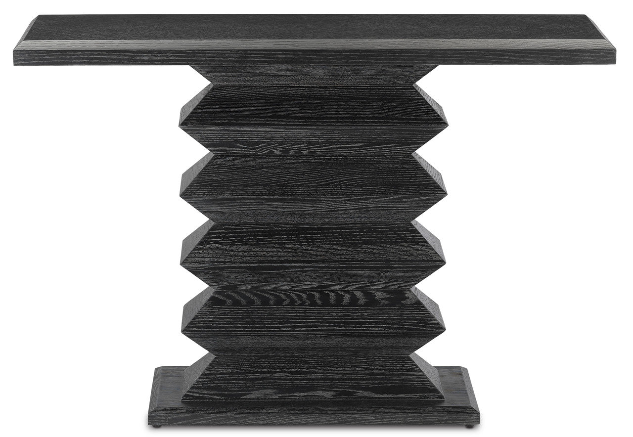 Currey & Co. Sayan Black Console Table 3000-0163