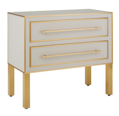 Currey & Co. Arden Ivory Chest 3000-0184