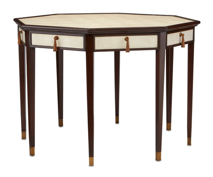 Currey & Co. Evie Shagreen Entry Table 3000-0200