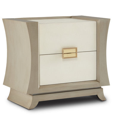 Currey & Co. Koji Cream Nightstand 3000-0211