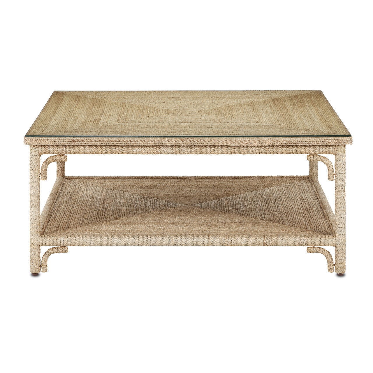 Currey & Co. Olisa Rope Cocktail Table 3000-0219