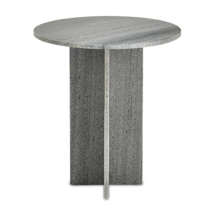 Currey & Co. Harmon Gray Marble Accent Table 3000-0221