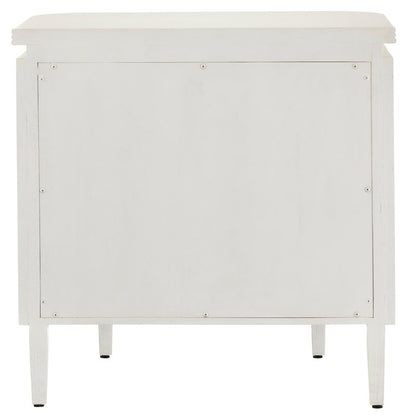 Currey & Co. Briallen White Nightstand 3000-0279