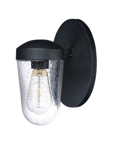 Maxim Lido 1-Light Outdoor Wall Sconce in Black 30011CDBK