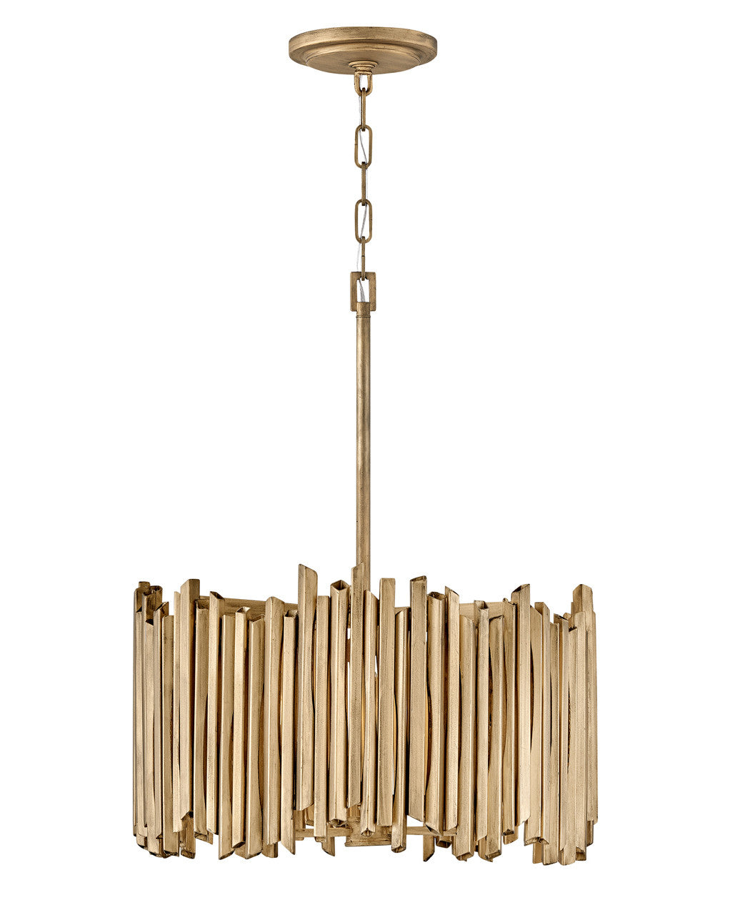 Hinkley Lighting Roca Medium Convertible Pendant Burnished Gold 30023BNG