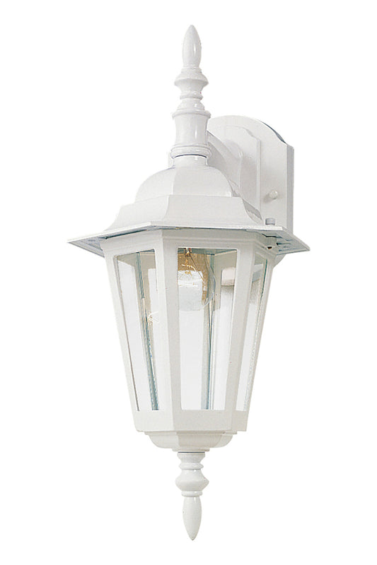 Maxim Builder Cast 1-Light Outdoor Wall Mount in White 3002CLWT