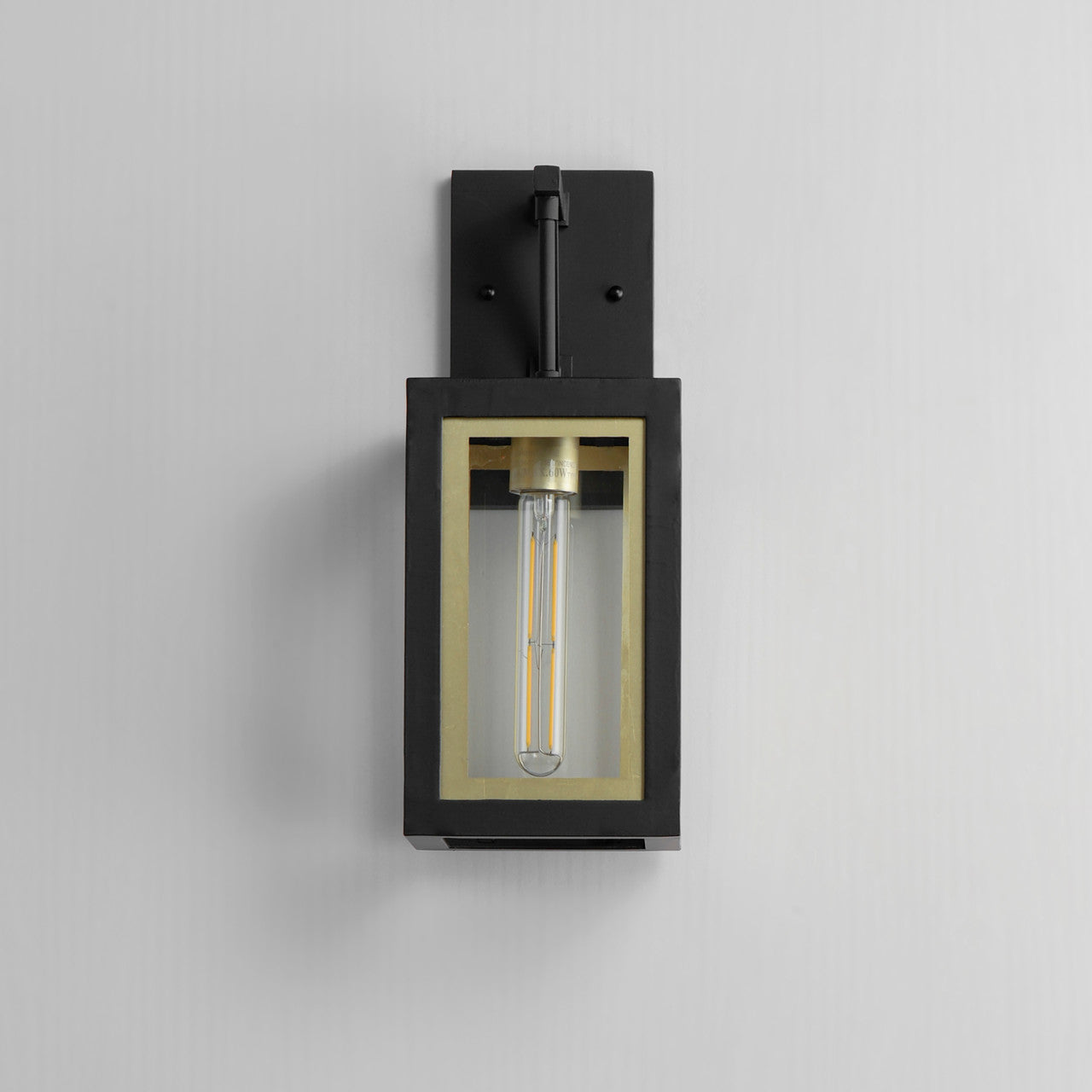 Maxim Neoclass 1-Light Outdoor Sconce in Black / Gold 30052CLBKGLD