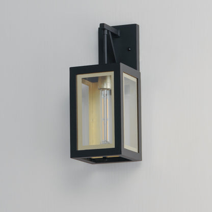 Maxim Neoclass 1-Light Outdoor Sconce in Black / Gold 30052CLBKGLD