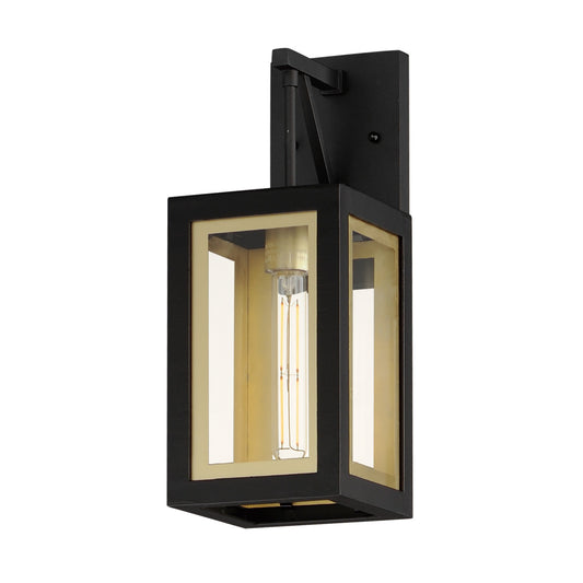 Maxim Neoclass 1-Light Outdoor Sconce in Black / Gold 30052CLBKGLD