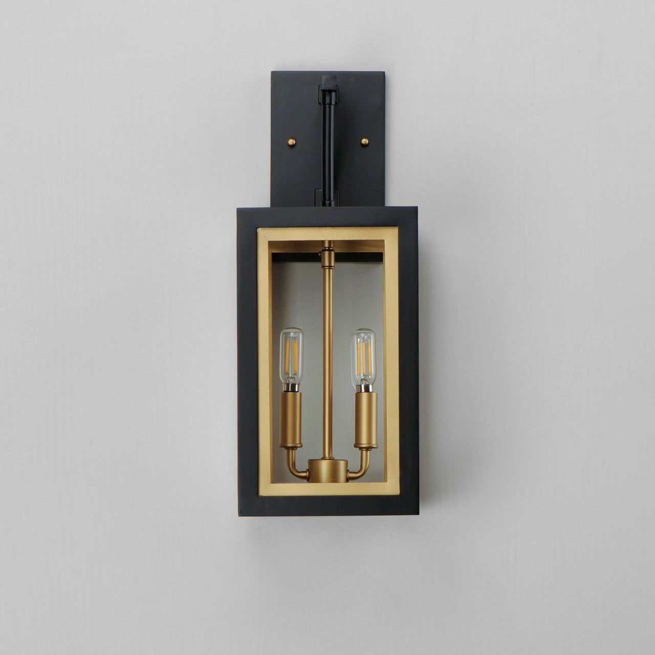 Maxim Neoclass 2-Light Outdoor Sconce in Black / Gold 30054CLBKGLD