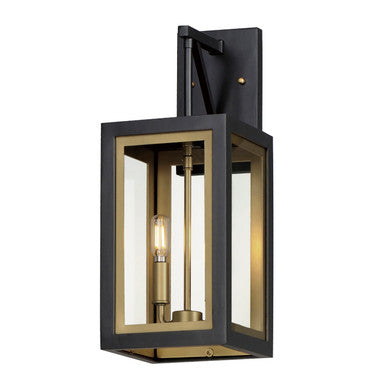 Maxim Neoclass 2-Light Outdoor Sconce in Black / Gold 30054CLBKGLD