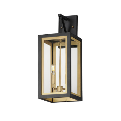 Maxim Neoclass 2-Light Outdoor Sconce in Black / Gold 30055CLBKGLD