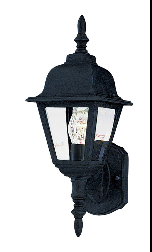 Maxim Builder Cast 1-Light Outdoor Wall Mount in Black 3005CLBK