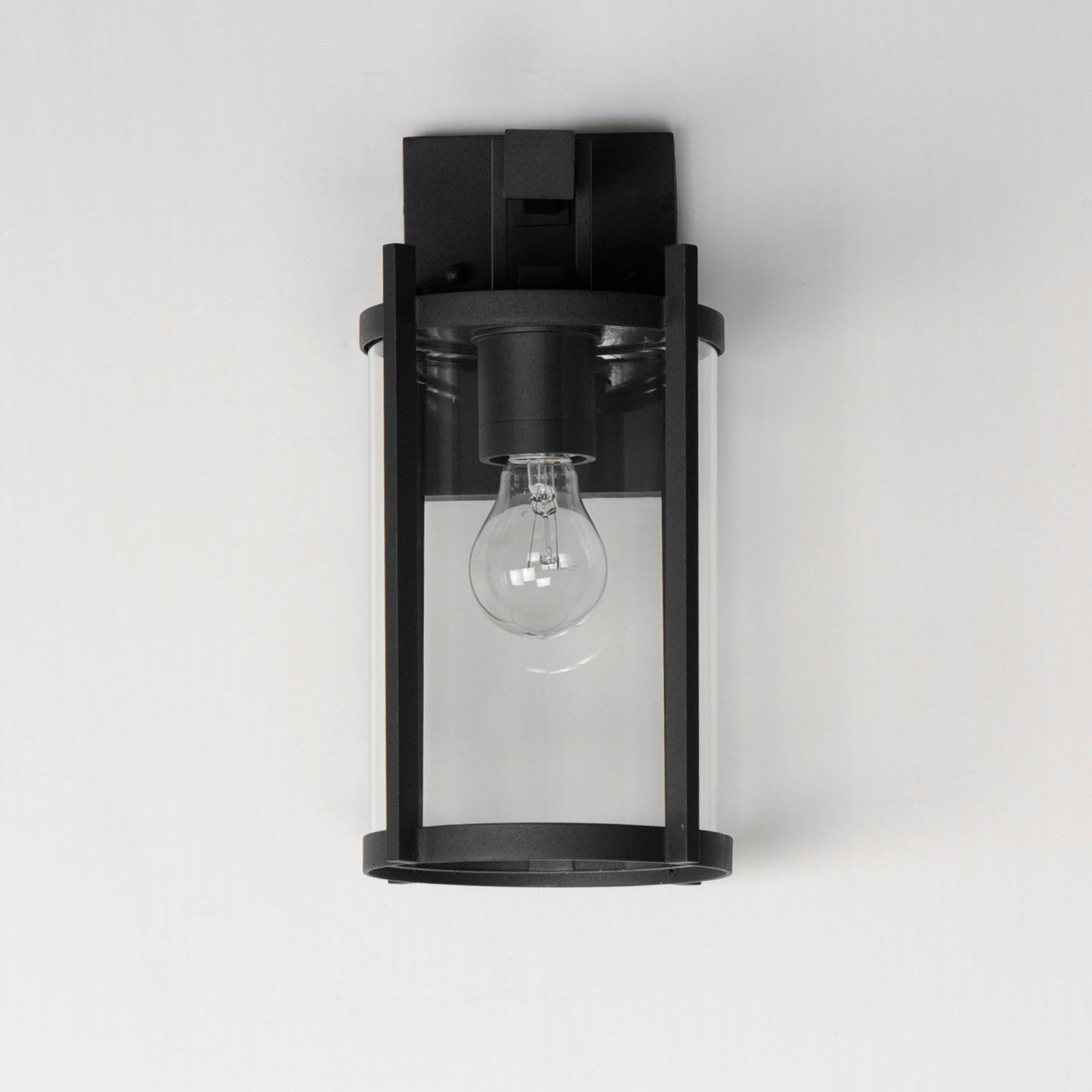 Maxim Belfry 1-Light Wall Sconce in Black 30062CLBK