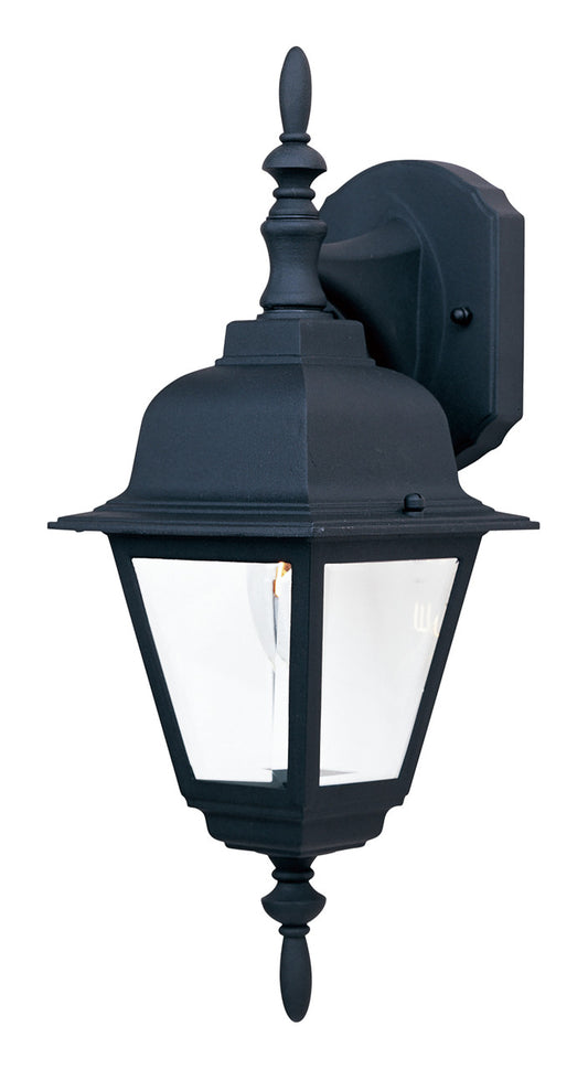 Maxim Builder Cast 1-Light Outdoor Wall Mount in Black 3007CLBK