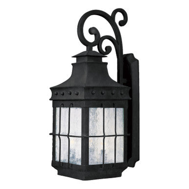 Maxim Nantucket 3-Light Outdoor Wall Lantern in Country Forge 30084CDCF