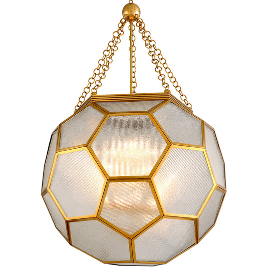 Corbett Lighting Hexsation Chandelier in Vintage Brass 301-712