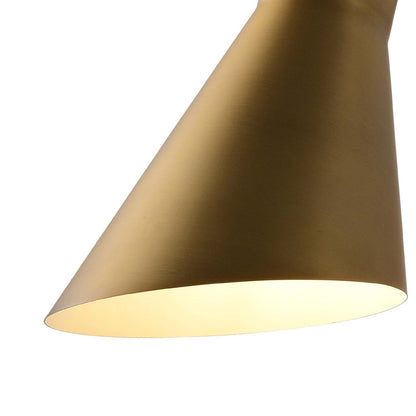 Nova of California Solana Wall Sconce - Brushed Brass, Plug-In With Dimmer Switch 3011621BB