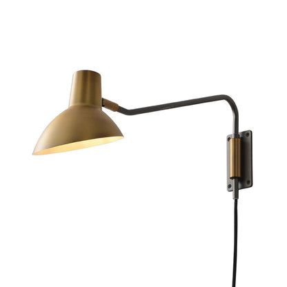 Nova of California Swing Wall Light - Brushed Brass, Plug-In, Dimmer Switch 3011631BB