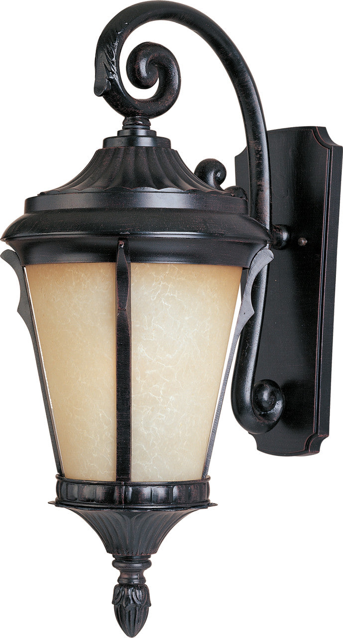 Maxim Odessa Cast 1-Light Outdoor Wall Lantern in Espresso 3014LTES