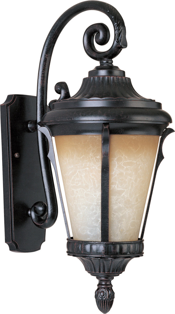 Maxim Odessa Cast 1-Light Outdoor Wall Lantern in Espresso 3015LTES