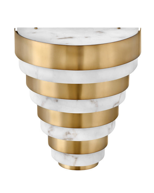 Hinkley Lighting Echelon LED Sconce Heritage Brass 30180HB