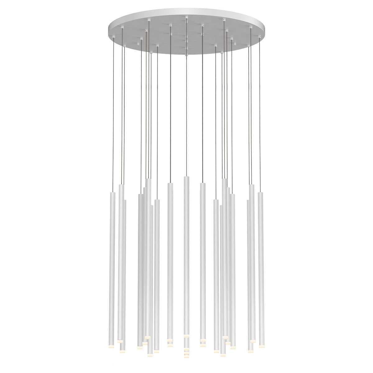 Sonneman Lighting Light Chimes 24-Light 24" LED Pendant in Satin White 3019.03-24