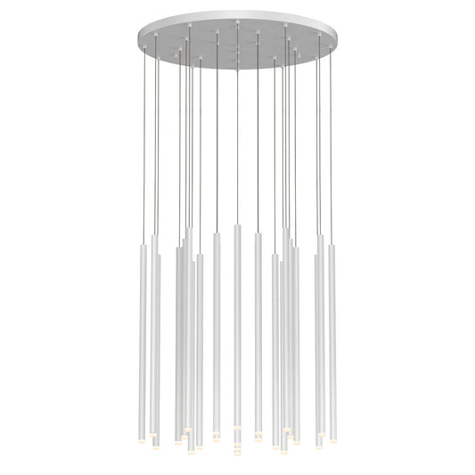 Sonneman Lighting Light Chimes 24-Light 24" LED Pendant in Satin White 3019.03-24