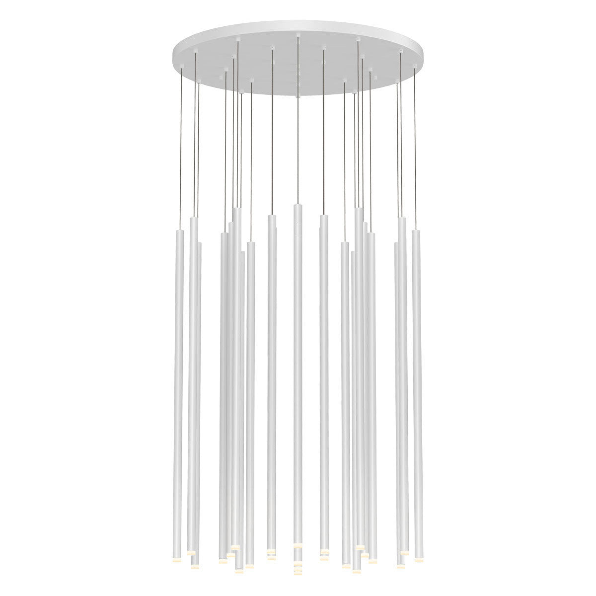 Sonneman Lighting Light Chimes 24-Light 32" LED Pendant in Satin White 3019.03-32