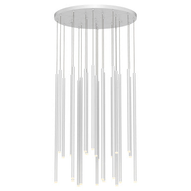 Sonneman Lighting Light Chimes™ 24-Light Assorted LED Pendant in Satin White 3019.03-AST