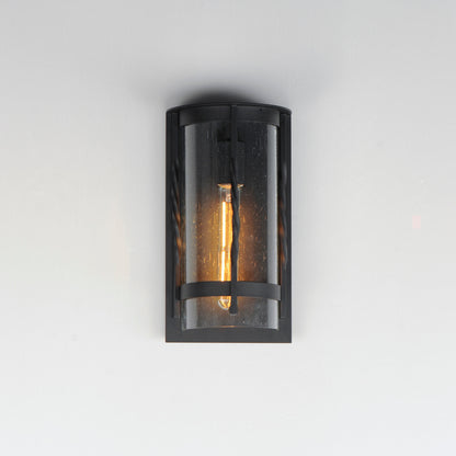 Maxim Foundry 1-Light Outdoor Wall Sconce in Black 30191CDBK