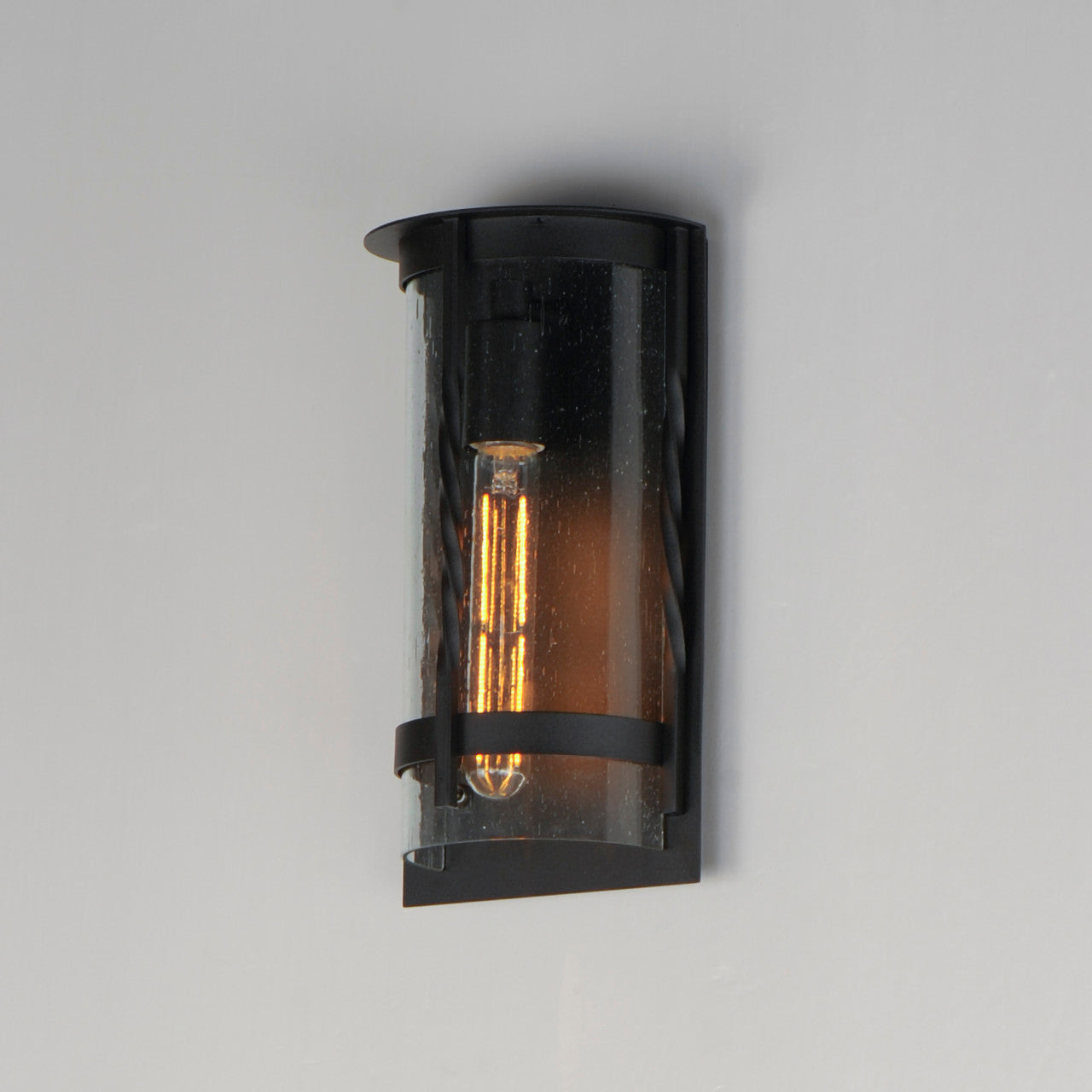 Maxim Foundry 1-Light Outdoor Wall Sconce in Black 30191CDBK