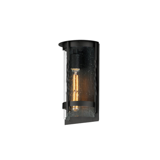 Maxim Foundry 1-Light Outdoor Wall Sconce in Black 30191CDBK