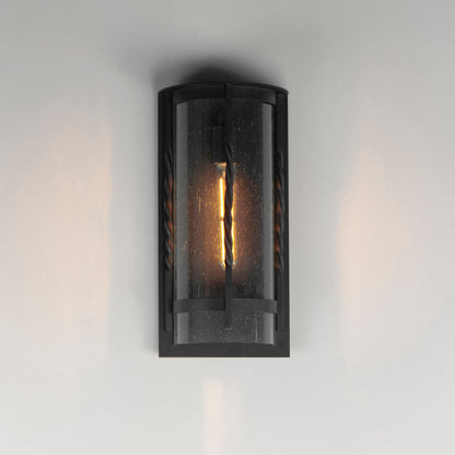 Maxim Foundry 1-Light Outdoor Wall Sconce in Black 30192CDBK