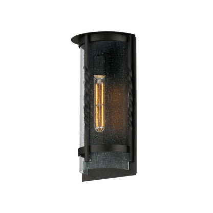 Maxim Foundry 1-Light Outdoor Wall Sconce in Black 30192CDBK